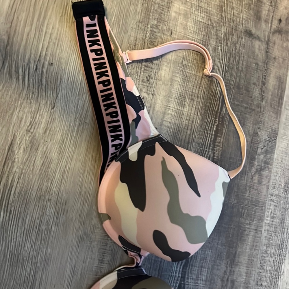 PINK army bra